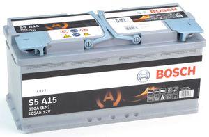 Bosch Silver auto accu S5A15 - 105Ah - 950A - aangepast voor voertuigen met start-stopsysteem S5A15