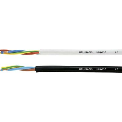HELU H05VV-F Geïsoleerde kabel 5 G 1 mm² Zwart 29464-1000 1000 m