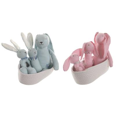 Knuffel Home ESPRIT Blauw Roze Polyester Kinderen (2 Stuks) Knuffel Home ESPRIT Blauw Roze Polyester Kinderen (2 Stuks)