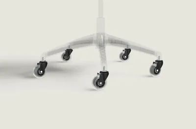 Desktronic Eersteklas bureaustoelwielen Zwart