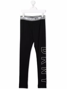 Dkny Kids legging à logo imprimé - Noir