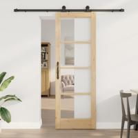 Schuifdeur met Hardware Set 'ORKDAL'van Massief Hout & Glas