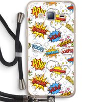 Pow Smack: Samsung Galaxy J3 (2016) Transparant Hoesje met koord