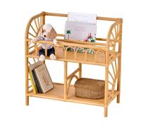 Opbergmeubel van rotan SOLEIL hout