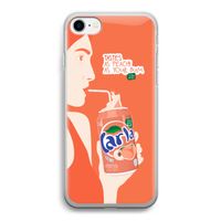 Peach please!: iPhone SE 2020 Transparant Hoesje