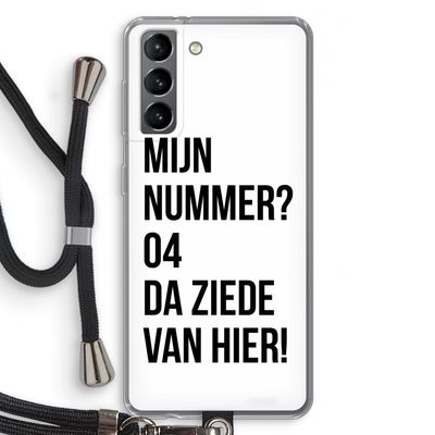 Da ziede van hier: Samsung Galaxy S21 Transparant Hoesje met koord