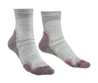 Bridgedale Ultra Ligth T2 Merino Performance 3/4 Crew Dames Wandelsok Aubergine L