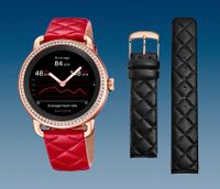 Horlogeband Festina F50002-3 / BC10980 Leder Rood 18mm - thumbnail