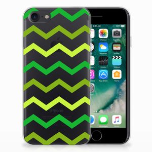 iPhone SE 2022 | SE 2020 | 8 | 7 TPU bumper Zigzag Groen