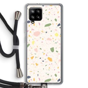 Terrazzo N°21: Samsung Galaxy A42 5G Transparant Hoesje met koord