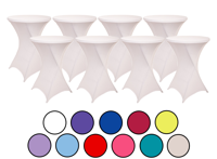 8-pack Statafelrokken - Stretch - ∅80-85x110 cm