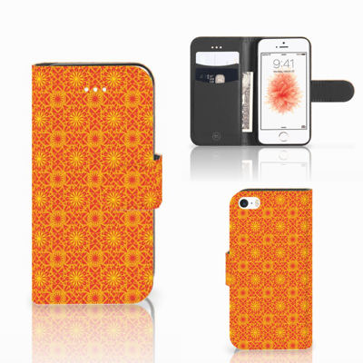 Apple iPhone 5 | 5s | SE | Telefoon Hoesje | Batik Oranje