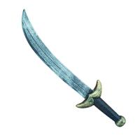 Arabisch/piraten zwaard - 52 cm - plastic - Verkleed speelgoed zwaarden