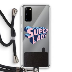 Superlady: Samsung Galaxy S20 Transparant Hoesje met koord