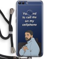 Hotline bling: Huawei P Smart (2018) Transparant Hoesje met koord