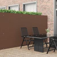 Tuinhek Dubbelzijdig Bruin 1,8x5 m PVC