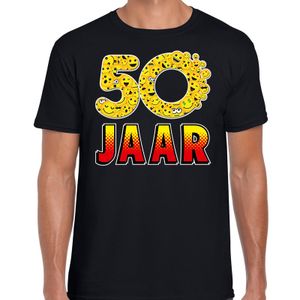 Verjaardag t-shirt 50 Jaar geworden/ Abraham - zwart - heren - Funny Emoticons