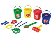Playtive Klei potjes (4 kleuren set met mallen)