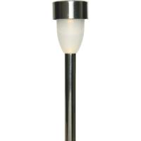 Tuinlamp LED solar - warm wit - RVS/kunststof - 26 cm - type Nova