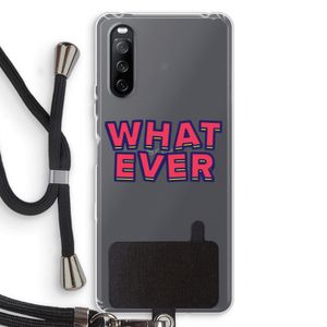 Whatever: Sony Sony Xperia 10 III Transparant Hoesje met koord
