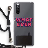 Whatever: Sony Sony Xperia 10 III Transparant Hoesje met koord