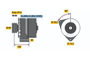 Bosch Alternator/Dynamo 6 033 GB3 030