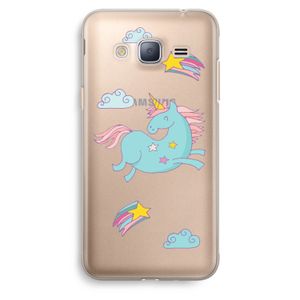 Vliegende eenhoorn: Samsung Galaxy J3 (2016) Transparant Hoesje