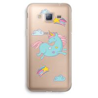 Vliegende eenhoorn: Samsung Galaxy J3 (2016) Transparant Hoesje