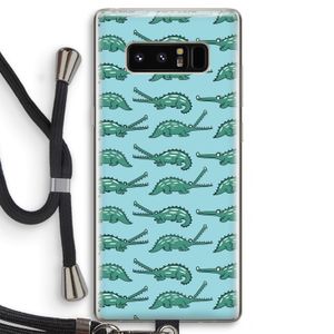 Kroko: Samsung Galaxy Note 8 Transparant Hoesje met koord