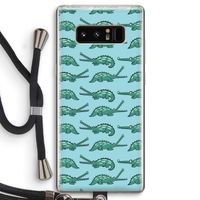 Kroko: Samsung Galaxy Note 8 Transparant Hoesje met koord