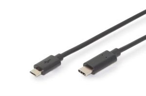 ASSMANN Electronic AK-300137-030-S 3m USB C Micro-USB B Mannelijk Mannelijk Zwart USB-kabel