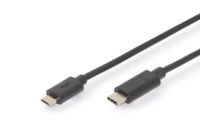 ASSMANN Electronic AK-300137-030-S 3m USB C Micro-USB B Mannelijk Mannelijk Zwart USB-kabel - thumbnail