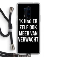 Meer verwacht - Zwart: OnePlus 8 Pro Transparant Hoesje met koord Meer verwacht - Zwart: OnePlus 8 Pro Transparant Hoesje met koord