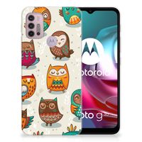 Motorola Moto G30 | G10 TPU Hoesje Vrolijke Uilen