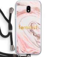 Feminist: Samsung Galaxy J3 (2017) Transparant Hoesje met koord