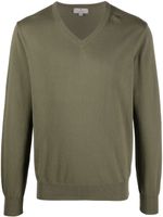 Canali pull en maille fine à col v - Gris