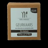 Yours Naturally Geurkaars in glas fris katoen 20cl 1 Stuks