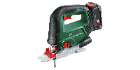 Bosch Groen AdvancedSaw 18V-140 Accu decoupeerzaag | 1X 18 V Li-Ion accu (2,0 Ah) & 1-uurs lader (AL 18V-20) - 0603013003