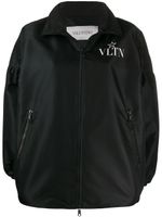 Valentino Garavani veste bomber à logo imprimé - Noir