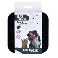 Eat Slow Live Longer Lick Mat Duo S Grijs