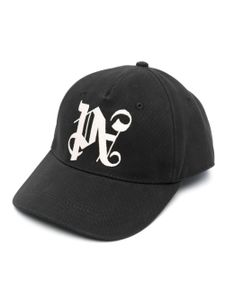 Palm Angels casquette à motif monogrammé brodé - Noir