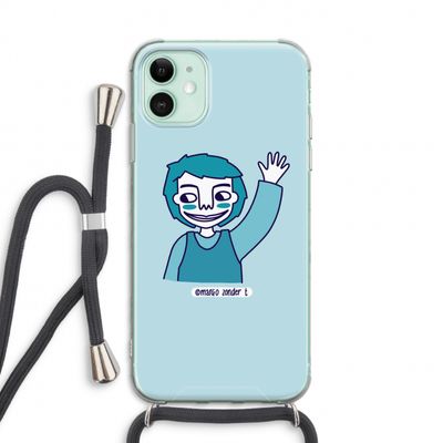 Zwaai: iPhone 11 Transparant Hoesje met koord