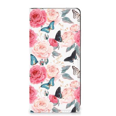 Motorola Edge 40 Pro Smart Cover Butterfly Roses Motorola Edge 40 Pro Smart Cover Butterfly Roses
