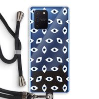 Eyes pattern: Samsung Galaxy Note 10 Lite Transparant Hoesje met koord