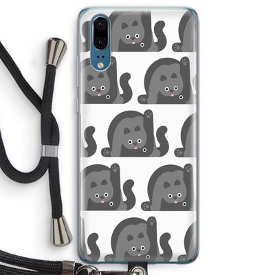 Cats: Huawei P20 Transparant Hoesje met koord