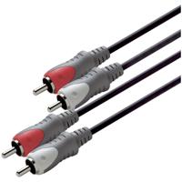 Scanpart aansluitkabel 2tulp(M)-(M) 2,5m Luidspreker kabel Zwart Scanpart aansluitkabel 2tulp(M)-(M) 2,5m Luidspreker kabel Zwart