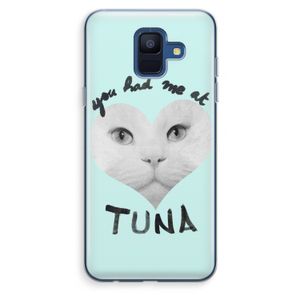 You had me at tuna: Samsung Galaxy A6 (2018) Transparant Hoesje