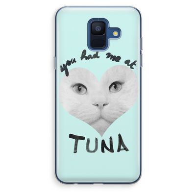 You had me at tuna: Samsung Galaxy A6 (2018) Transparant Hoesje