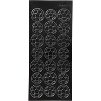 Creotime stickers voetballen 10 x 23 cm zwart - thumbnail