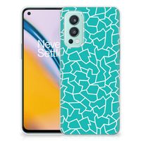 OnePlus Nord 2 5G Hoesje maken Cracks Blue